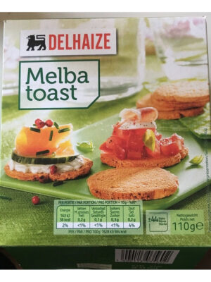 110Gr Melba Toast Ronds